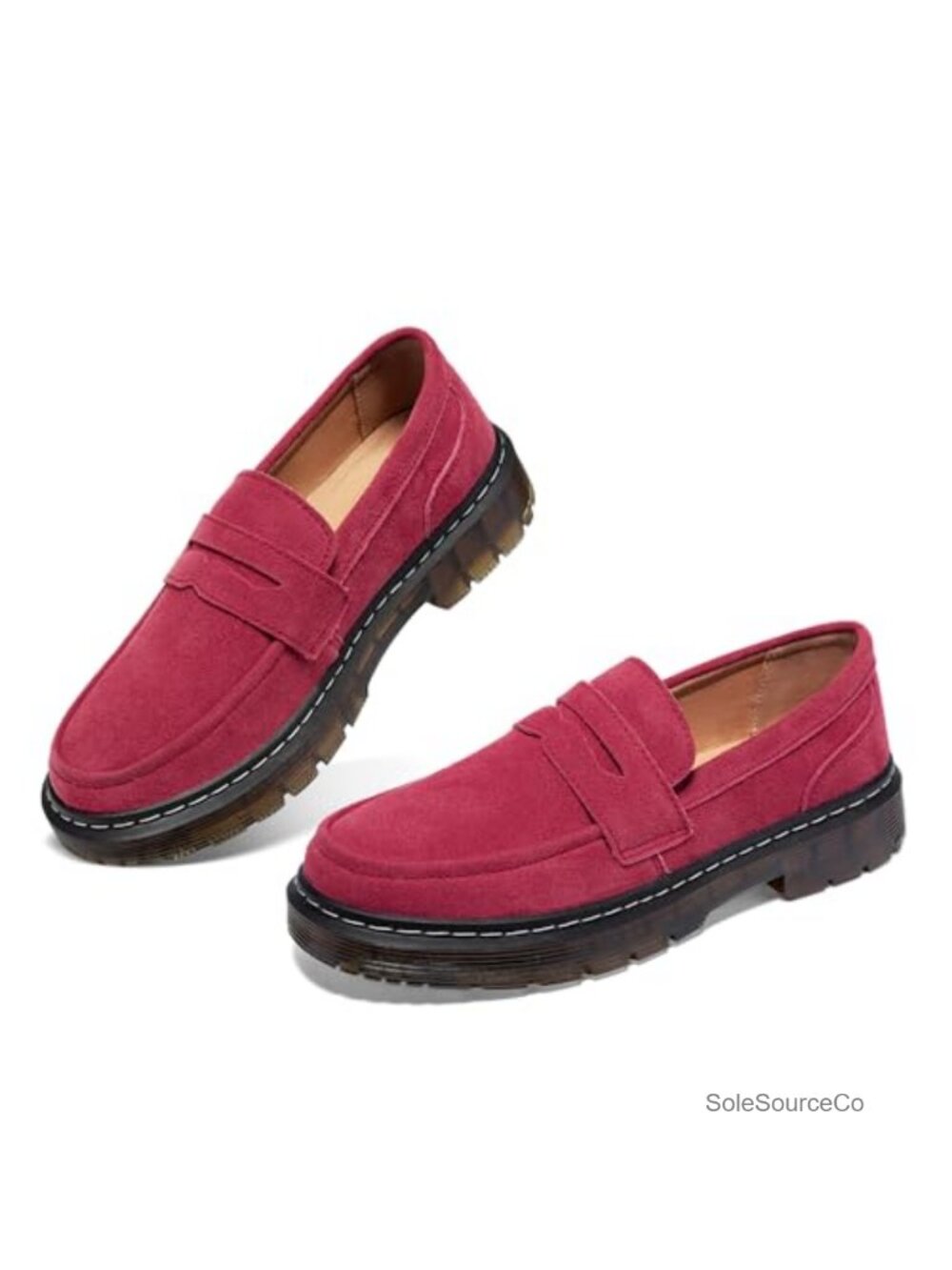 Suede Penny Loafer Comfort Driving Mocc Slip-On Loafer Flats